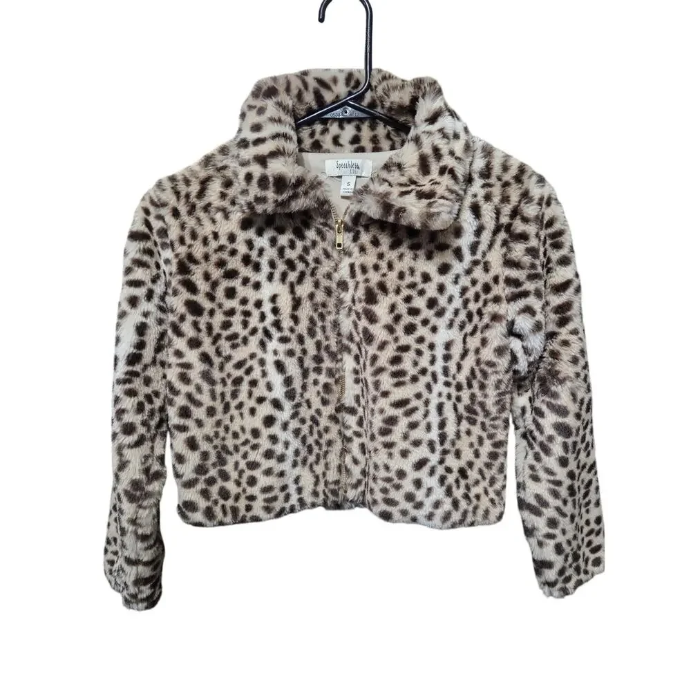Spotted Faux Fur Coat - Speechless - S